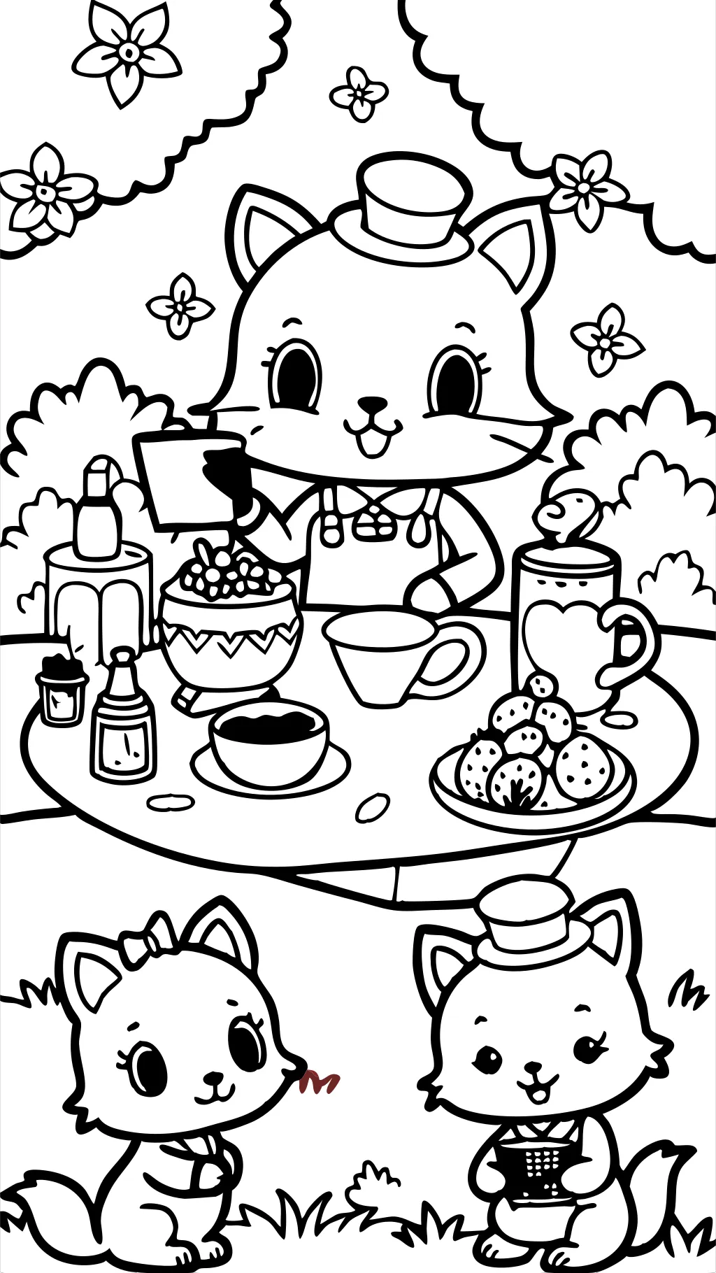 calico critters coloring pages